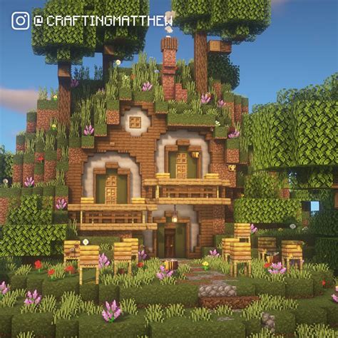 My Hobbit Bee Keeper House Minecraftbuilds Minecraft Garden