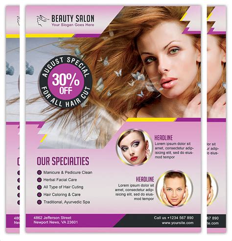 Free 20 Hair Salon Flyer Templates In Ai Psd Ms Word Eps Pages
