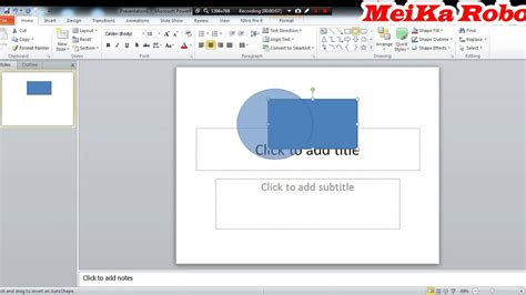 How To Add Mergecombine Shapes In Powerpoint 2010 Youtube