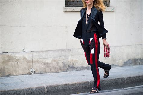 Street Style Trend Women In Menswear — Vogue Vogue
