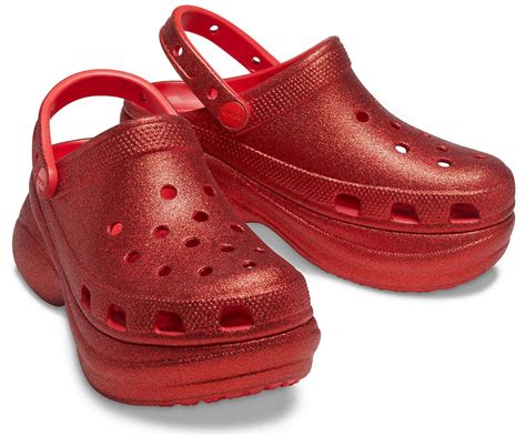 Sabots Crocs Classic Bae Glitter Clog Flame Crocs Femme ⋆ Theohchays
