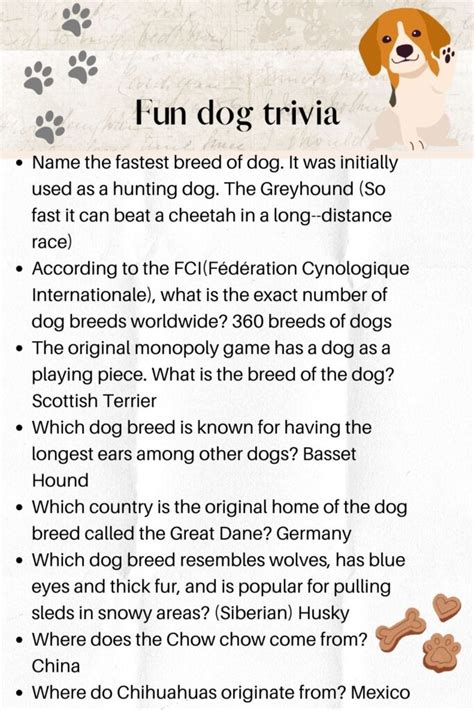 30 Best Dog Trivia Quiz With Answers Kids N Clicks