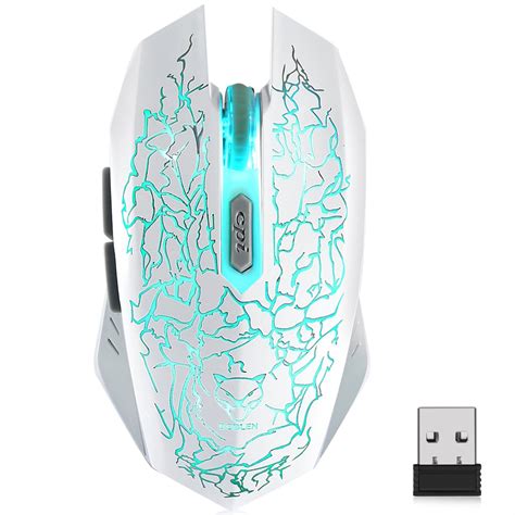 Vegcoo C10 Wireless Optical Gaming Mouse Rechargeable Silent Mice With