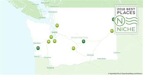 Ranking of best places for retirees in Washington based on livability