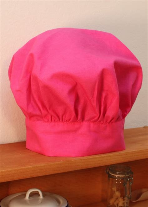 Childs Chef Hat In Pink By Bluestarvermont On Etsy