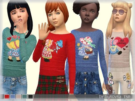 The Sims Resource Shirt Girl By Bukovka Sims 4 Downloads