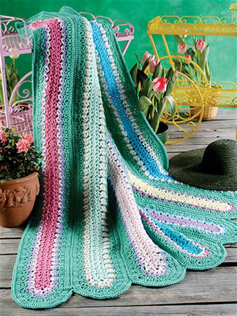 Crochet Afghans And Throws Mile A Minute Patterns Spring Splash