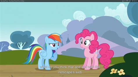 155368 Safe Screencap Pinkie Pie Rainbow Dash G4 Too Many