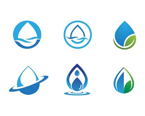 Water Drop Logo Template Vector Illustration Design 595529 Vector Art