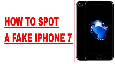 How To Spot A Fake Iphone 7 Youtube