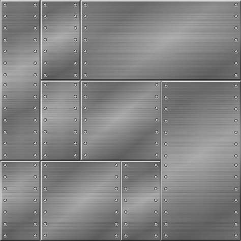 Seamless Metal Texture Iron Plates For Graphic Design Vector