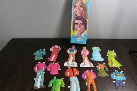 Vintage The Brady Bunch Paper Dolls Marcia And Gregg 1973 Etsy