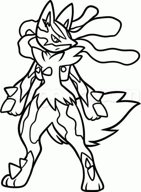Mega evolution (メガシンカ mega shinka?) is lucario's final smash in super smash bros. Pokemon Lucario - Coloring Pages For Kids And For Adults ...