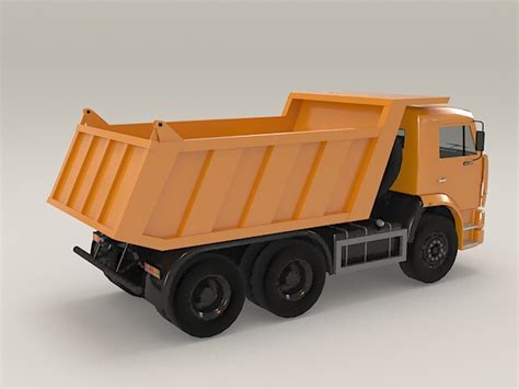 Construction Dump Truck Kamaz Free 3d Models