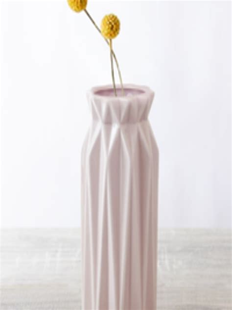 Buy Tayhaa Pink Solid Ceramic Flower Vase Vases For Unisex