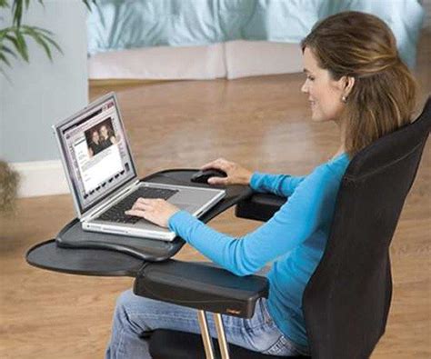 Mobo Computer Station Ergonomic Chair Mount Keyboard Tray Gadget Flow