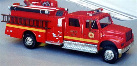 International 4900 Crew Cab Fire Truck