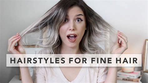 3 Quick And Easy Hairstyles For Fine Hair Youtube