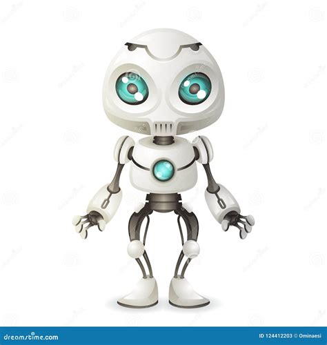 Robot Mascot Logo Design Vector Illustration 158386150
