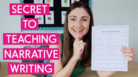 The Secret To Teaching Narrative Writing Youtube