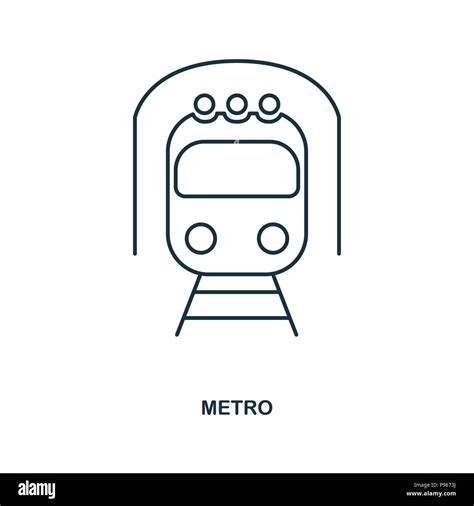 Metro Icon Outline Style Icon Design Ui Illustration Of Metro Icon