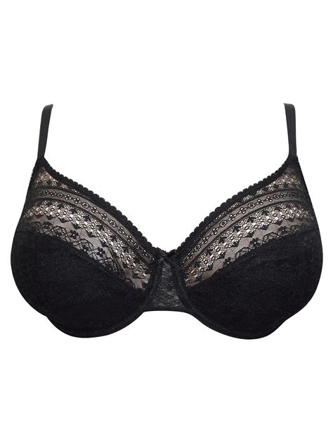 Marks And Spencer M 5 BLACK All Over Lace Underwired Full Cup Bra