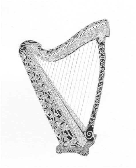 Completed Celtic Harp By Zazwicks On Deviantart