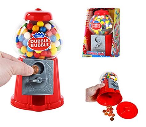 Playo 85 Coin Operated Gumball Machine Toy Bank Dubble Bubble