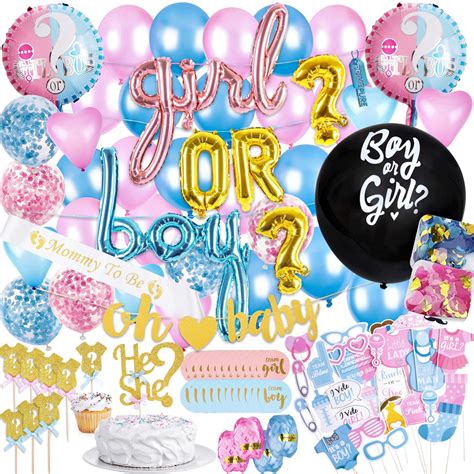 Buy Baby Gender Reveal Party Supplies And Decorations 111 Piece