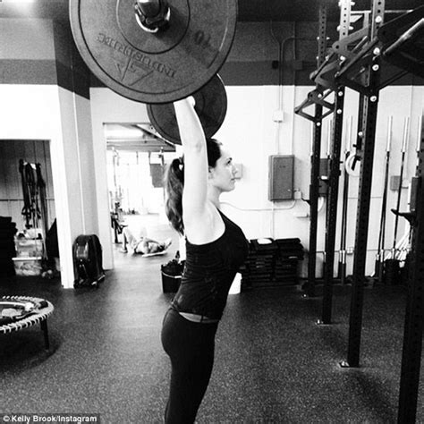 Kelly Brook Shares Snapshot Of Herself Pumping Iron At The Gym Daily
