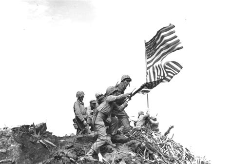 the marine who carried his flag to iwo jima iwo jima marine today in history