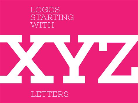 Logos Starting With Xyz Letters By Bojan Stefanovic Logoholik On Dribbble