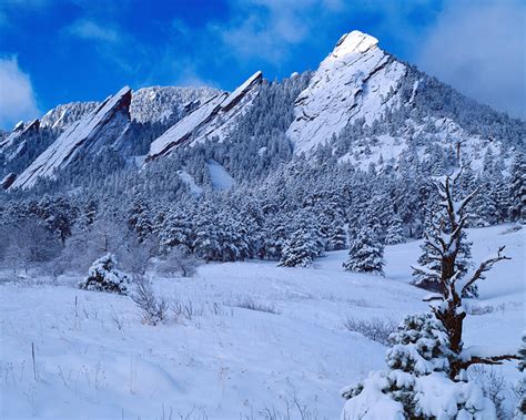Snow On The Flatirons Boulder Colorado Thomas Mangan Photography