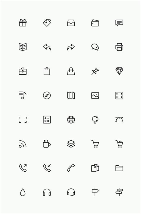 60 Free Line Icon Sets › Free Icons