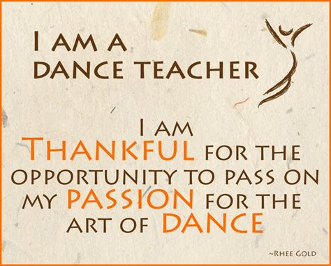 Quotes About Dance Teacher 40 Quotes