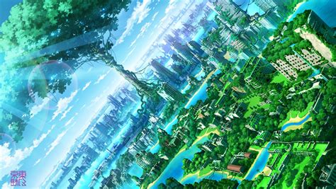 Anime Artwork Fantasy Art City Nature Wallpapers Hd Desktop And