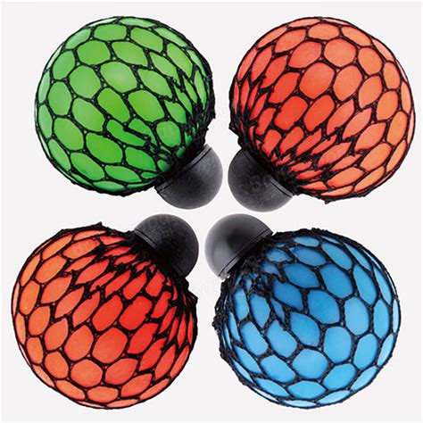 Squishy Colored Mesh Stress Reliever Ball Squeeze Stressball Party Bag Fun Gift Sale RC Toys