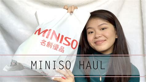 mini miniso haul philippines youtube