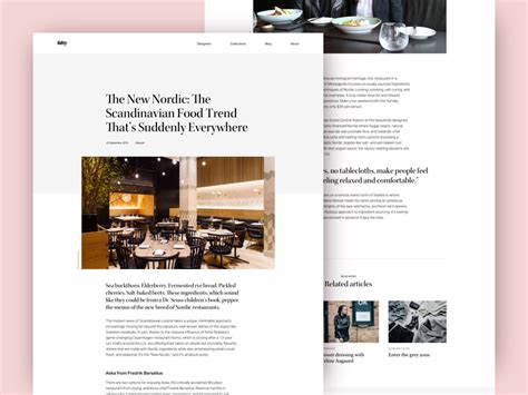 Article Page Layout By Ana Sakač On Dribbble