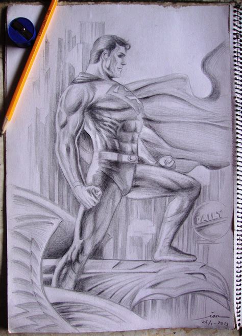Man Of Steel Redraw From Jim Lees Art By Ianrialdi On Deviantart