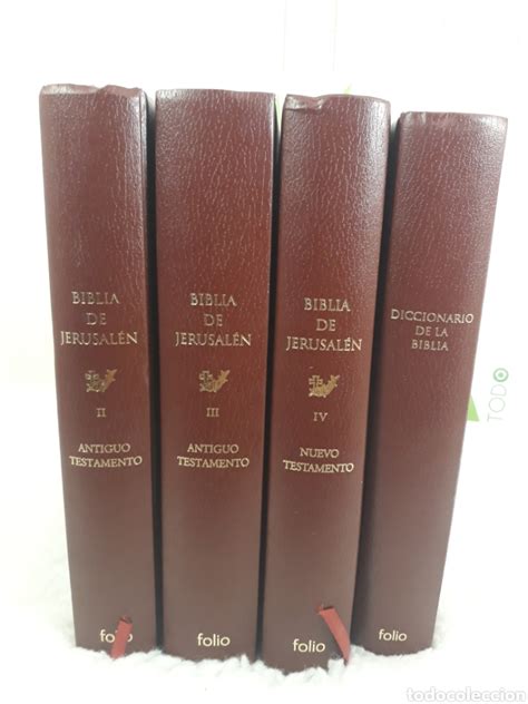 Biblia De Jerusalen 4 Volumenes Folio Comprar Libros De Religión