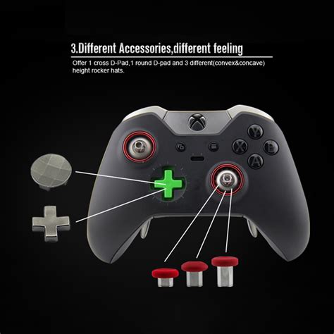 15pcs Thumbsticks Dpad Paddles Replacement Mod Kit For Xbox One Elite