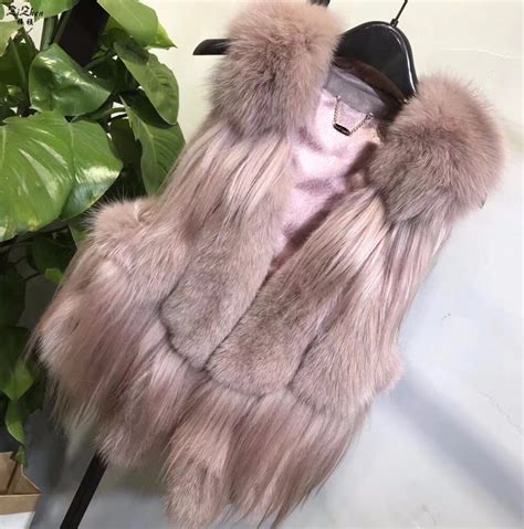buy winter genuine fox fur vest women s full pelt gilet warm natural fox fur