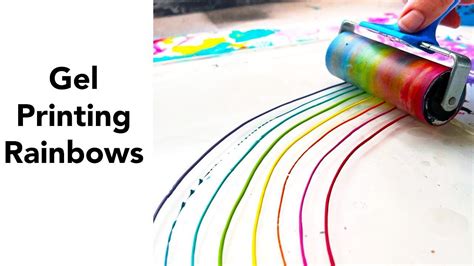 Gel Printing Rainbows In 2022 Prints Gelli Printing Rainbow