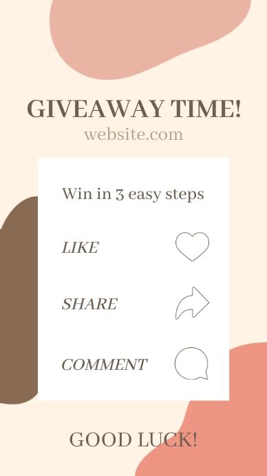 Copy Of Giveaway Template Postermywall