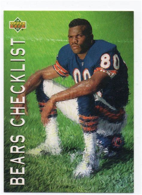 Nfl 1993 Upper Deck 63 Chicago Bears Team Checklist Curtis Conway On