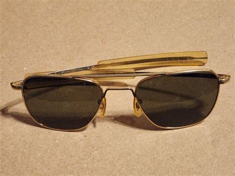 Vintage Ao American Optical 12k Gf 5 1 2 Aviator Pilot Sunglasses Antique Price Guide Details