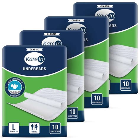 Karein Classic Underpads Large 60 X 90 Cm Superior Absorbency Leak
