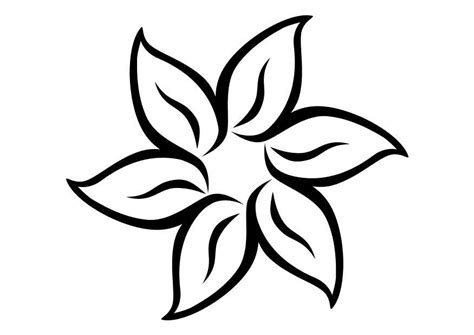 fleure dessin simple