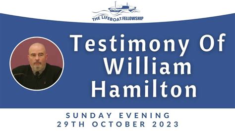 Testimony Of William Hamilton Youtube